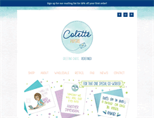 Tablet Screenshot of colettepaperie.com